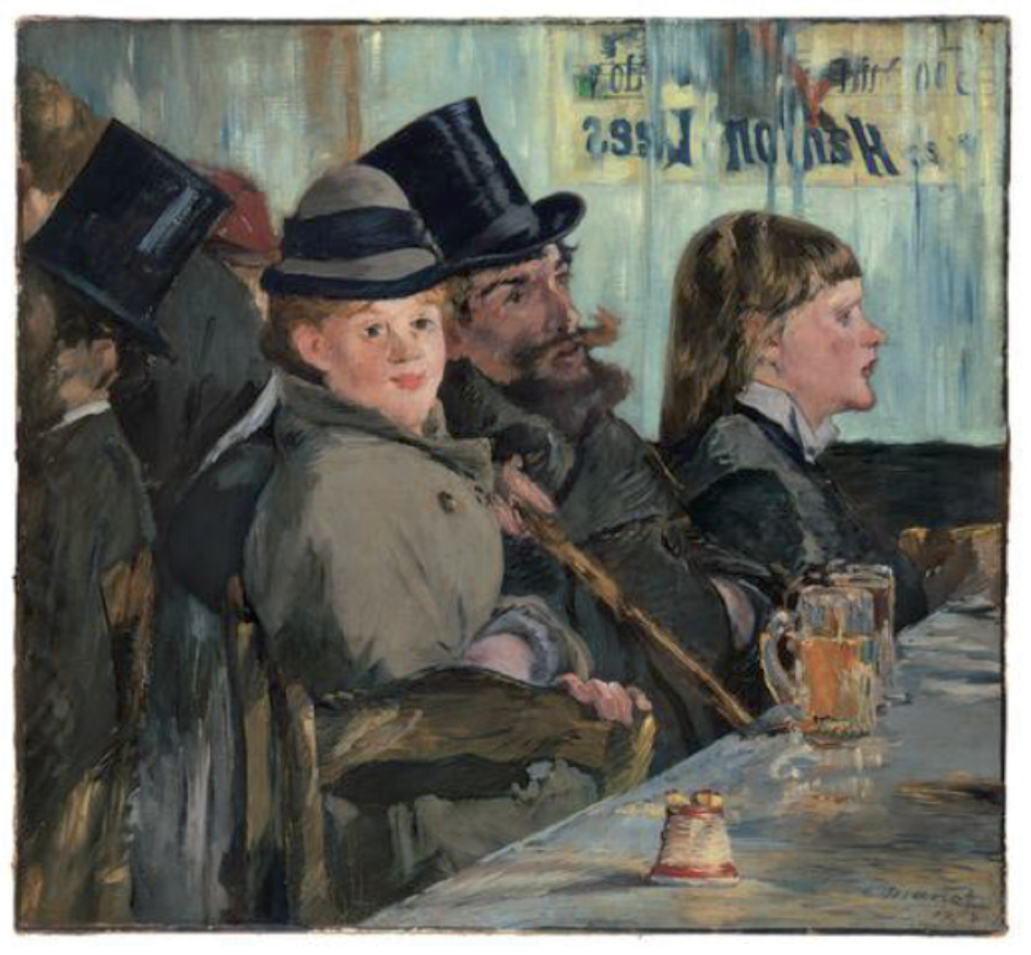 Edouard Manet, Im Café 1878, Öl auf Leinwand, 78 x 84 cm, Sammlung Oskar Reinhart «Am Römerholz», Winterthur
