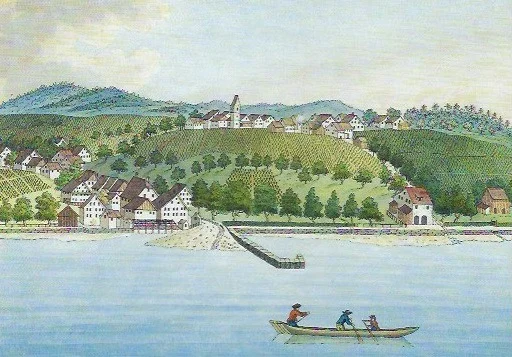 Zollikon, Stich von Heinrich Bruppacher, 1794 (aus dem Buch von Christoph Zollinger)