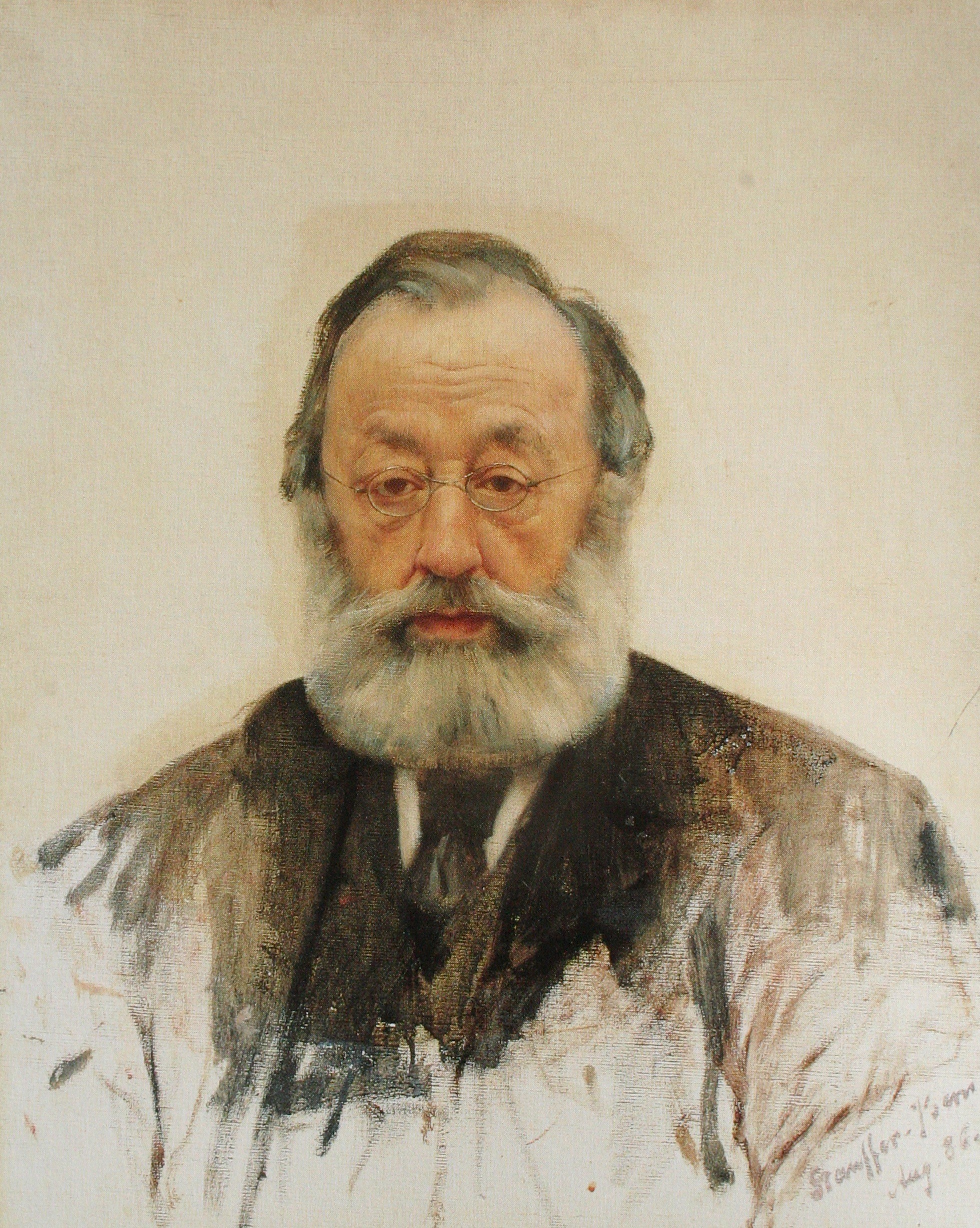 Karl Stauffer-Bern (1857–1891): Bildnis Gottfried Keller, 1886, Öl auf Leinwand, 70x58.5 cm, Kunsthaus Zürich, Leihgabe der Gottfried Keller-Stiftung