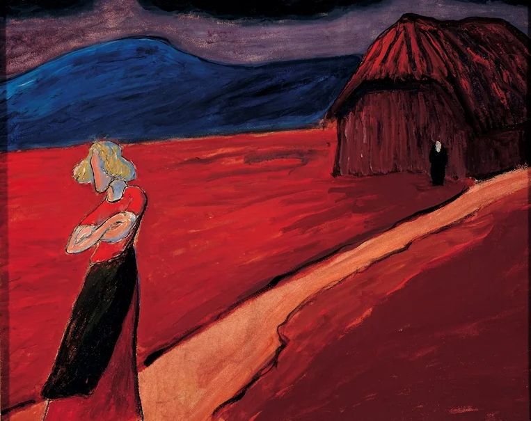 Marianne von Werefkin (1860–1938): Tragische Stimmung, 1910, Tempera auf Papier auf Karton, 46x58 cm; Museo comunale d'arte moderna Ascona, Collezione del Comune