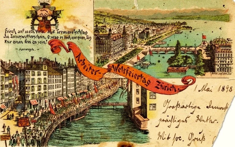 1. Mai 1898: „Grossartige Demonstration, prächtiges Wetter“