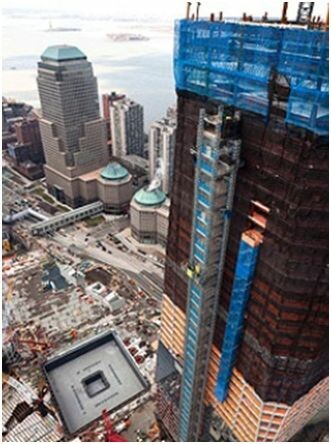 The National "September11" Memorial und Museum, seen under construction on 20th March 2011 at the World Trade Center in New York