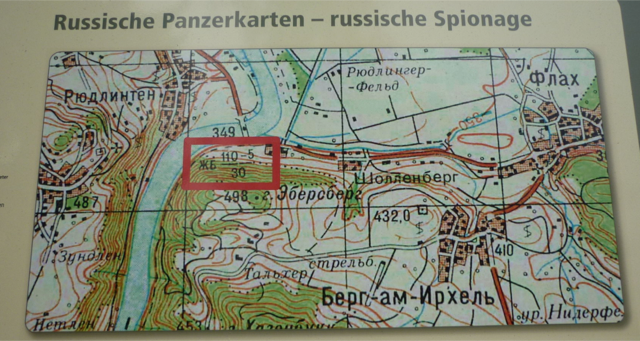 Aus russische Generalstabskarte: Festung Ebersberg