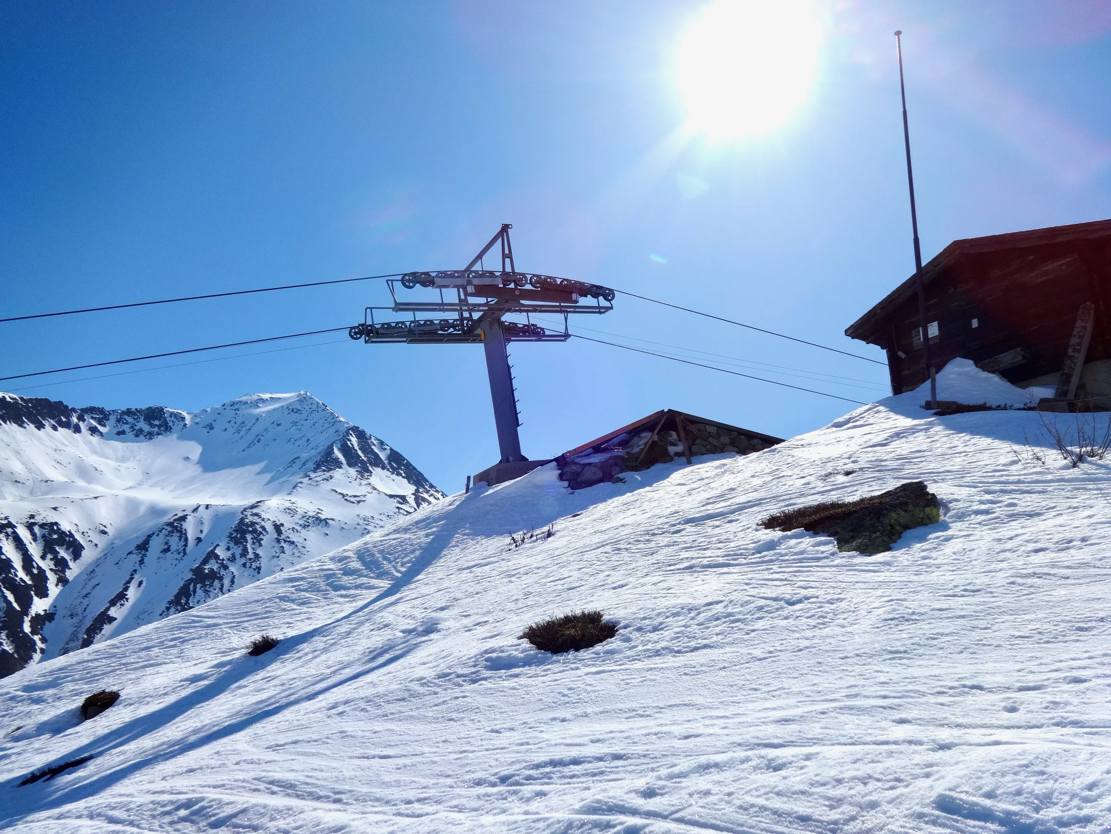 Mittelstation Skilift Winterhorn (Foto: Helmut Scheben)