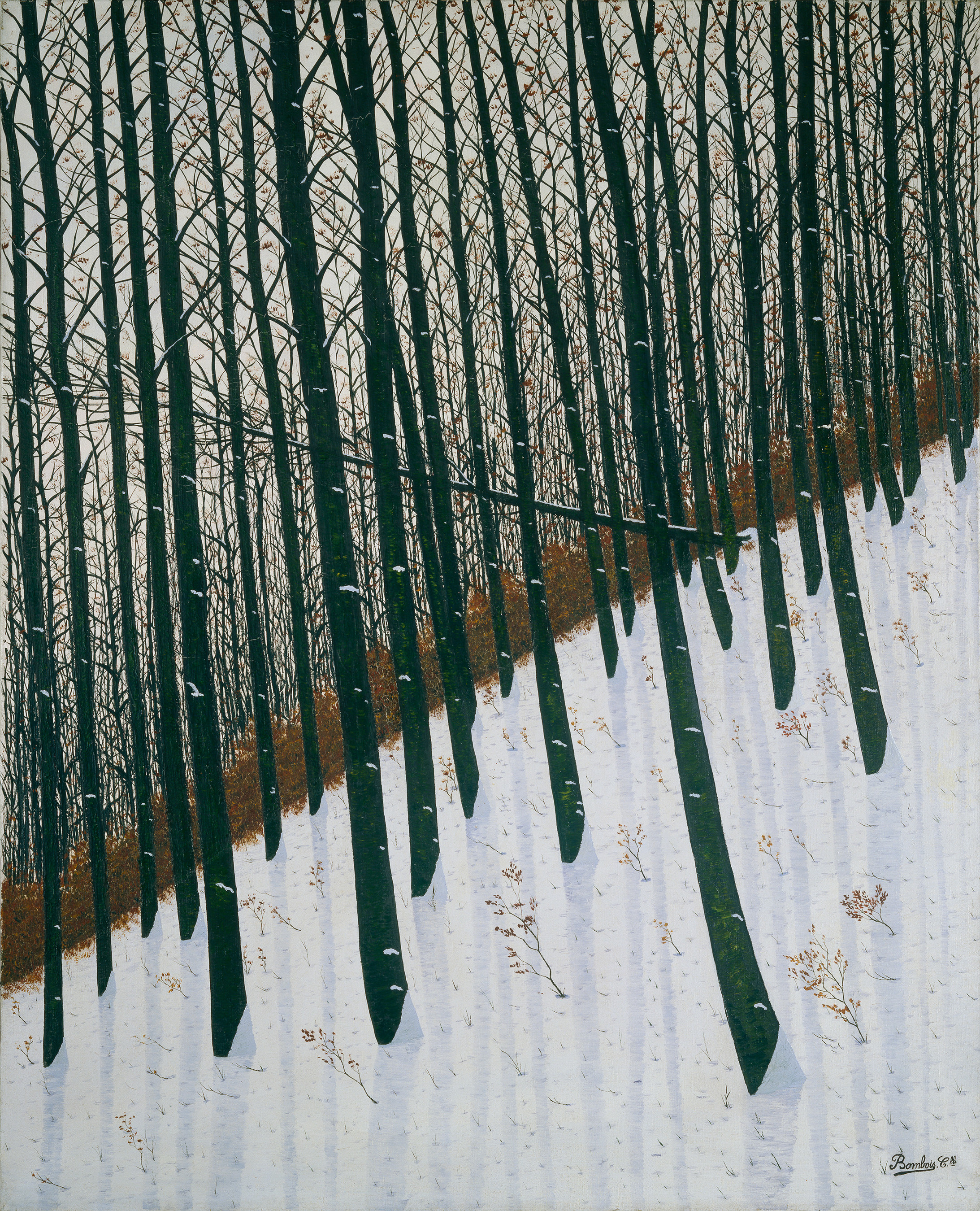 Camille Bombois, La forêt: l‘hiver, um 1925/1930
Öl auf Leinwand, 102 x 81,5 cm
Kunsthaus Zürich, Stiftung Rolf und Margit Weinberg, 2003
© 2018 ProLitteris, Zürich
