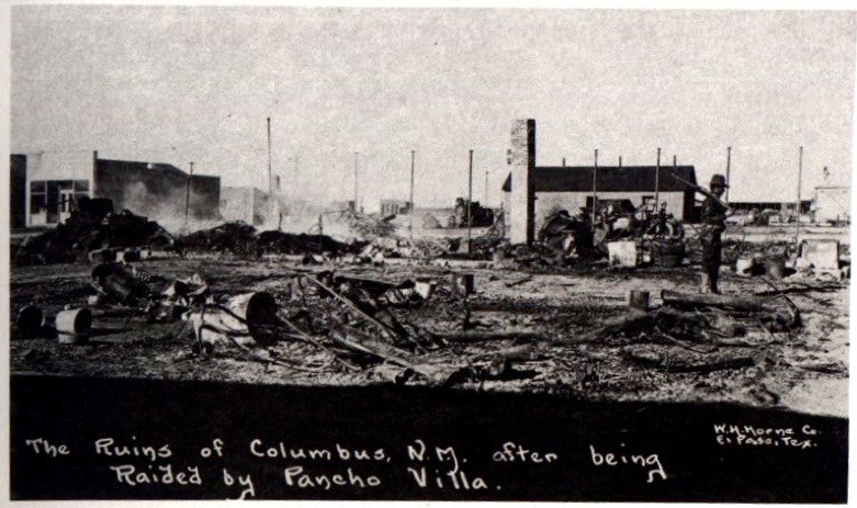 Columbus, Neu-Mexiko, nach Pancho Villas Angriff am 9. März 1916