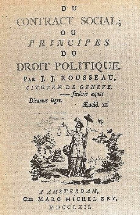 Erstausgabe des "Contrat social", 1762