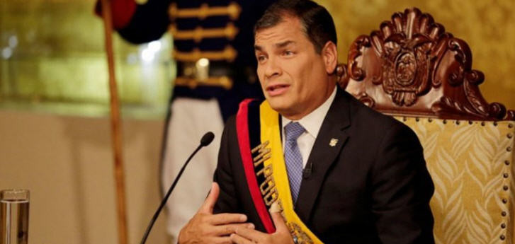 Der abtretende linke Präsident Rafael Correa