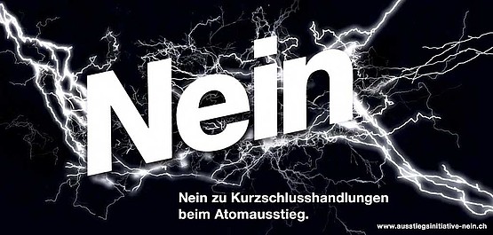 27. November: Die Schweizer Stimmbürgerinnen und Stimmbürger sprechen mit 54,2 Prozent Nein gegen die Atomausstiegsinitiative aus.