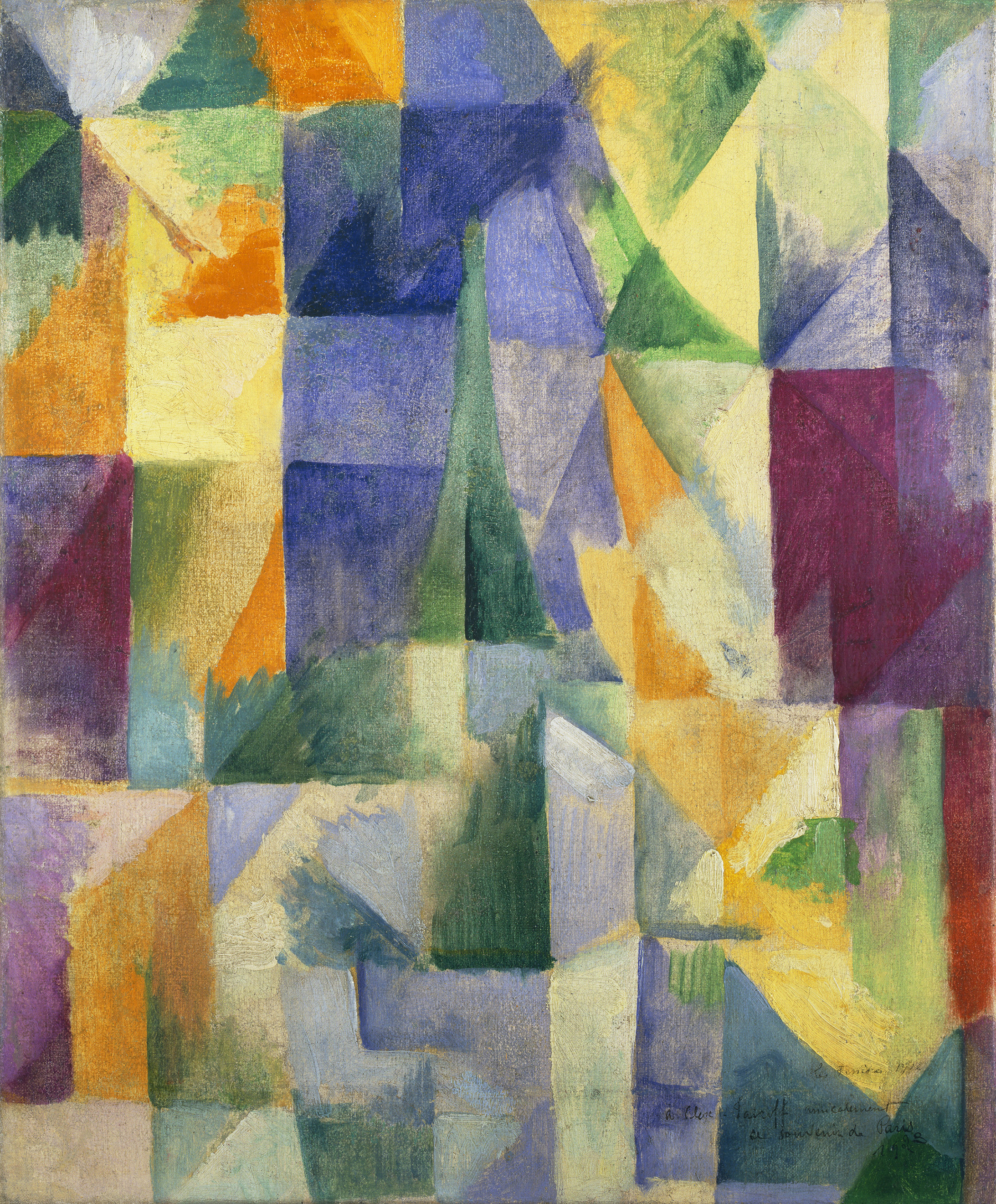 Robert Delaunay: Fenêtres ouvertes simultanément (1ère partie, 3ème motif), 1912, Öl auf Leinwand, 45,7 x 37,5 cm, Tate: Ankauf 1967, Foto: © Tate, London, 2018