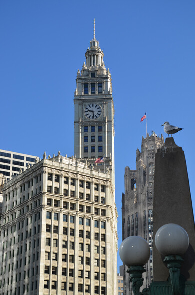 Historische Architektur vom Feinsten: das Wrigley Building und der Tribune Tower