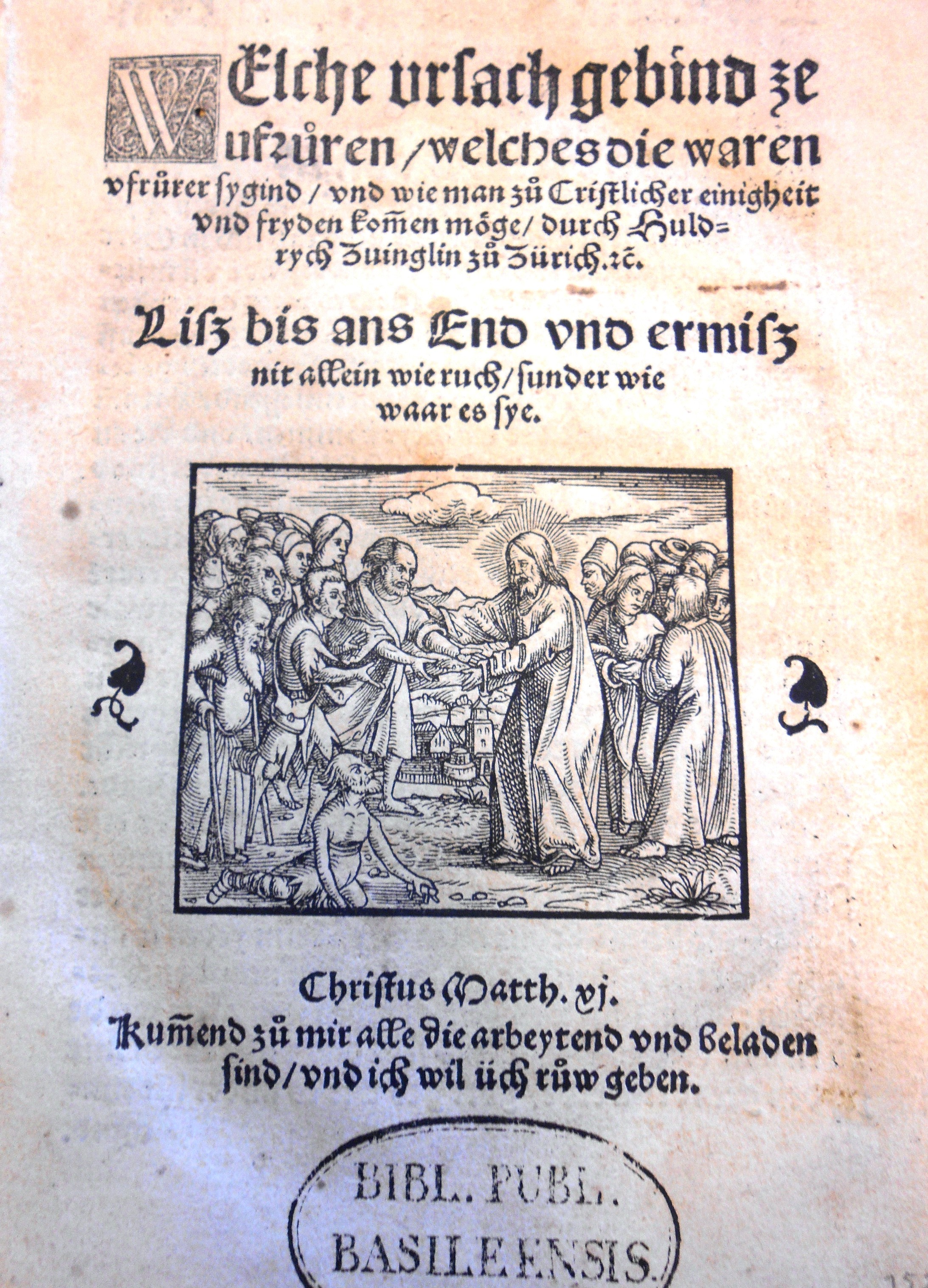 Zwingli-Schrift, 1522