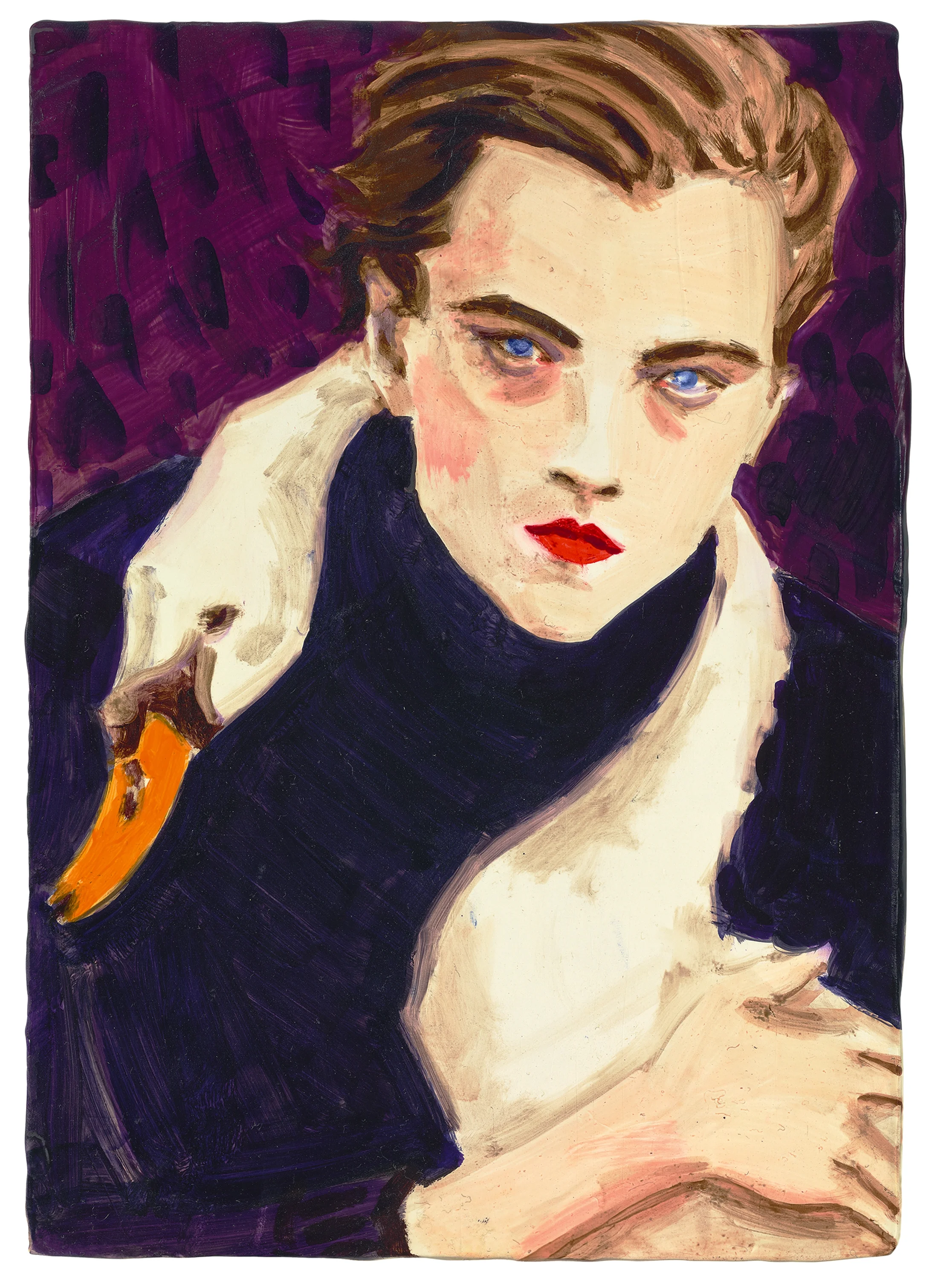 Elizabeth Peyton, Swan (Leonardo di Caprio), 1998, Öl auf Holz, 28.4 × 20.3 cm, Emanuel Hoffmann-Stiftung, Depositum in der Öffentlichen Kunstsammlung Basel, © Elizabeth Peyton, Foto: Bisig & Bayer, Basel