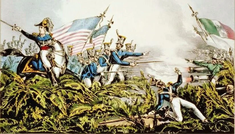 13. Mai 1845: Der amerikanische Präsident James Polk unterzeichnet die Kriegserklärung an Mexiko. Zuvor war sie vom Kongress gutgeheissen worden. Schon vorher fanden Kampfhandlungen statt. In der Schlacht von Palo Alto am 8. Mai unterlagen die Mexikaner den von General Zachary Taylor geführten amerikanischen Truppen (Bild). Am folgenden Tag findet die Schlacht von Resaca de la Palma statt. Die Mexikaner wurden erneut geschlagen und zogen sich über den Rio Grande zurück. Der Krieg dauert bis Februar 1848. M…