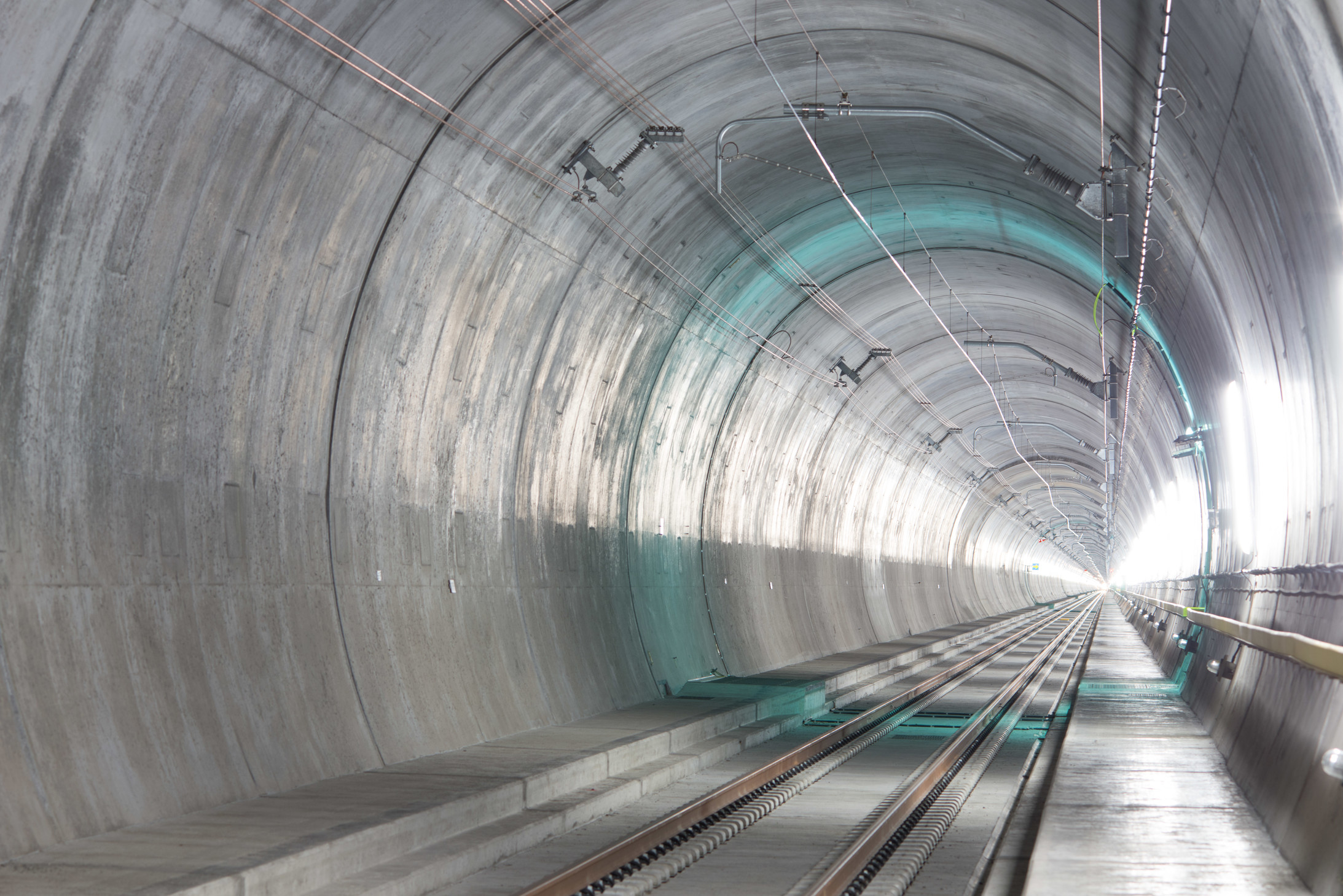 Der 57,1 km lange Gotthard-Basistunnel. (Foto: Alp Transit AG)