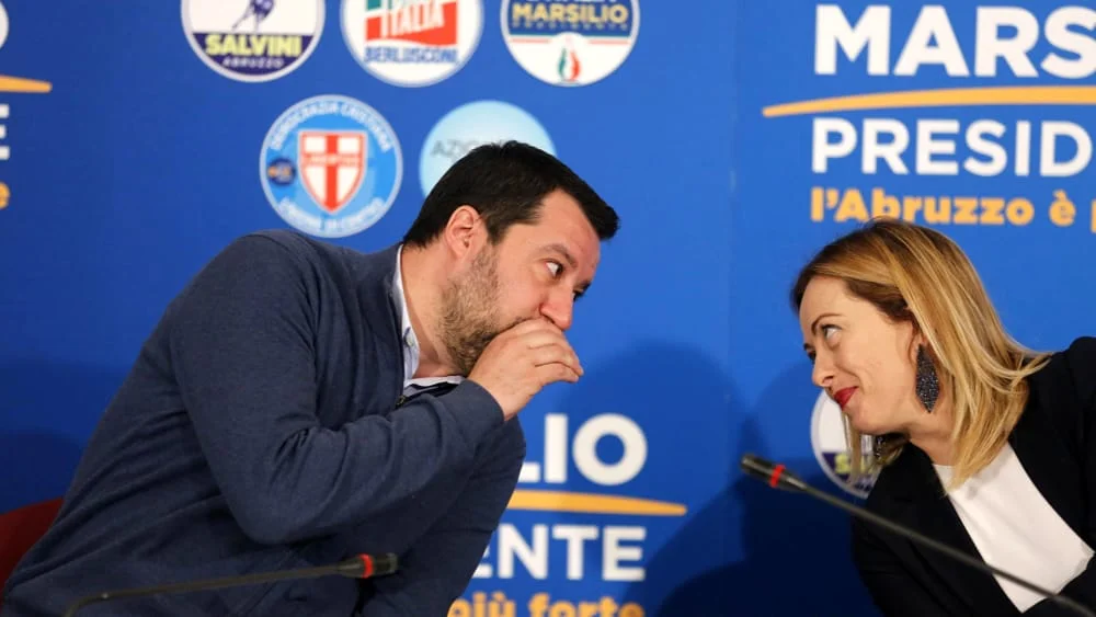 Gute Freunde: Salvini mit Giorgia Meloni