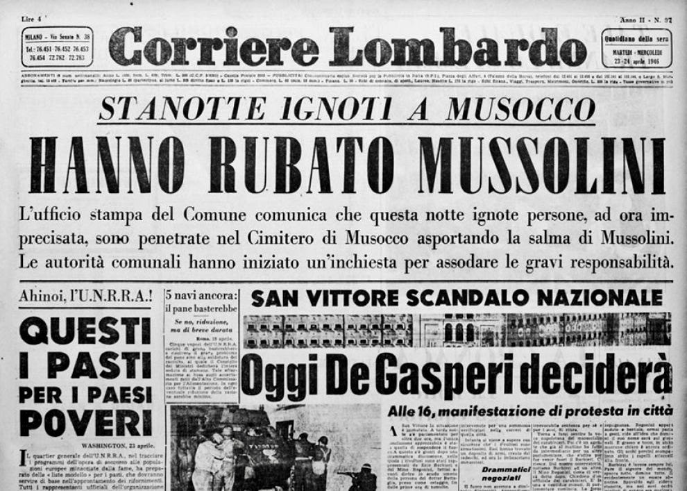 Der Corriere Lombardo am 24. April 1946