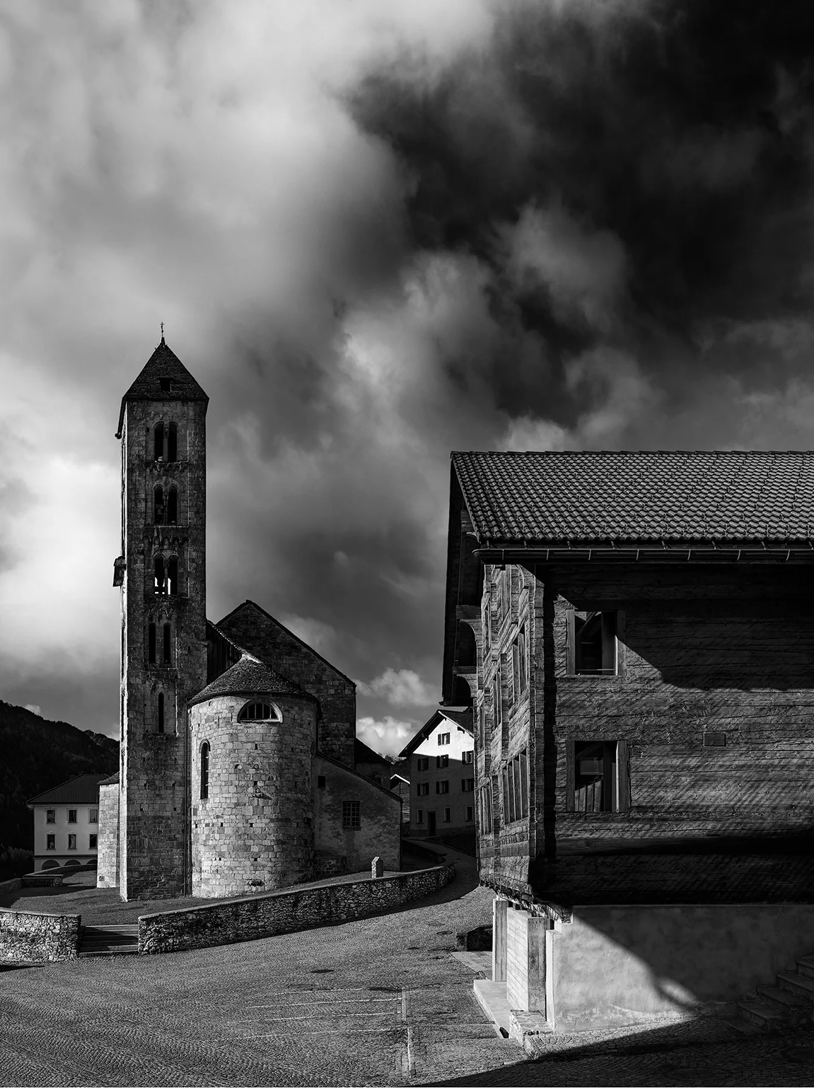 Haus am Hauptplatz von Quinto (Foto: Luca Ferrario)