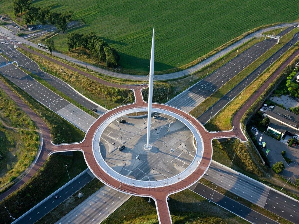 Radbrücke Eindhoven NL © Helibeeld.nl