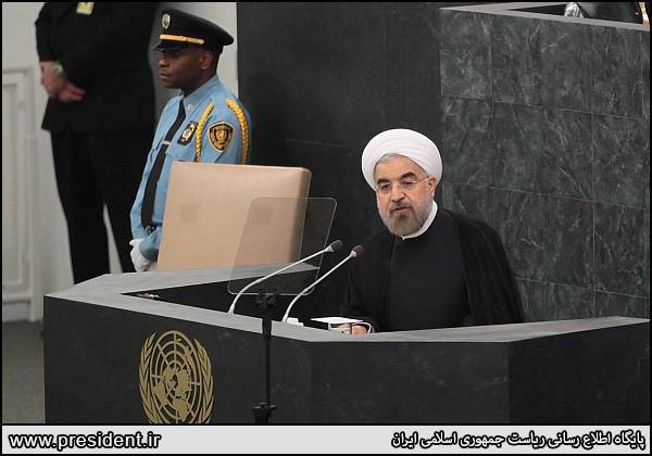 Hassan Rouhani bei seiner Rede vor der UN-Vollversammlung