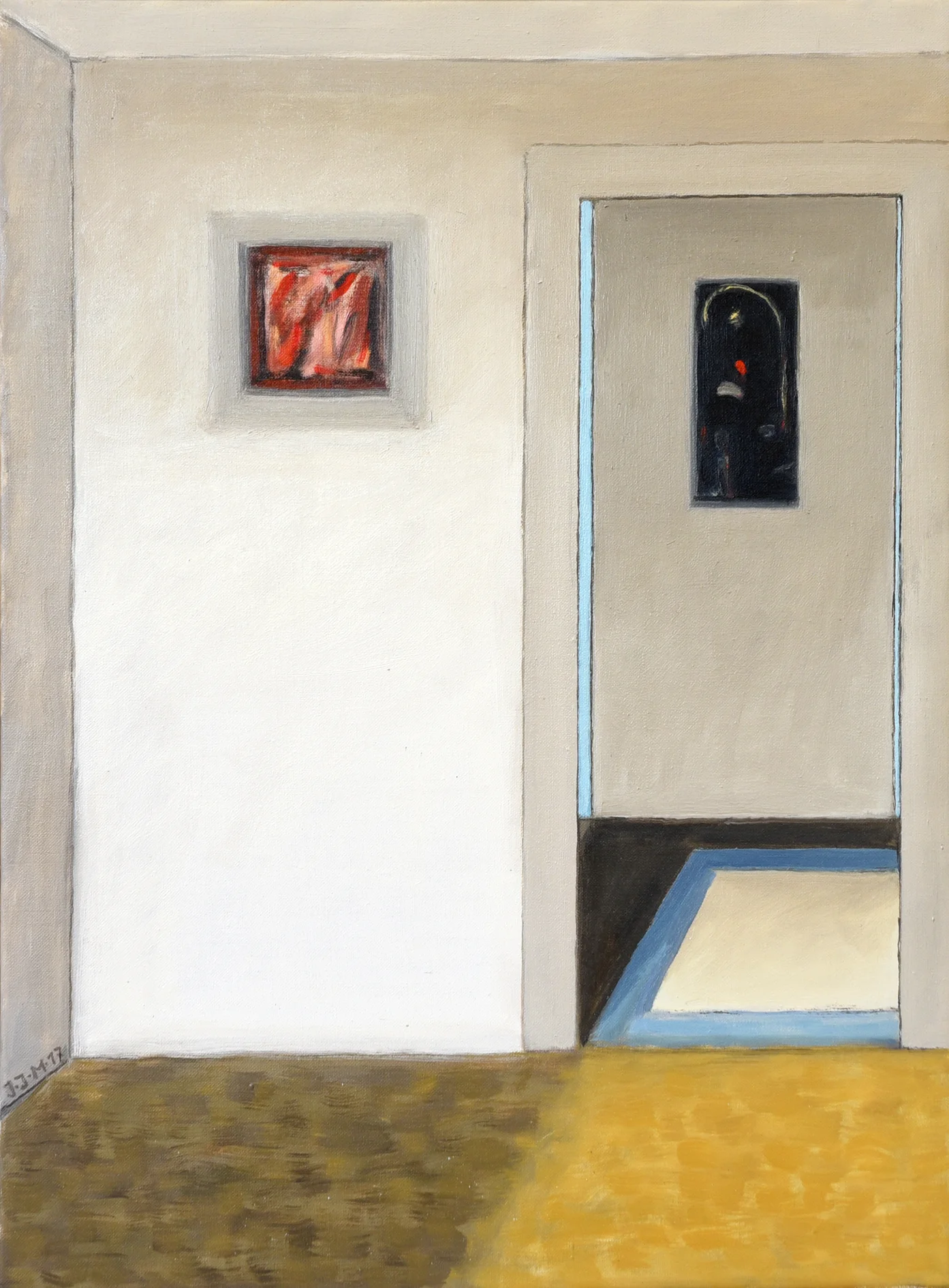 Irma Ineichen: Die Bilder (in Räumen). 2017. Öl auf Leinwand. 81x60 cm.
