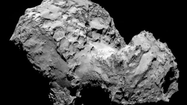 Komet „Tschury“, Aufnahme von der Sonde „Rosetta“ aus