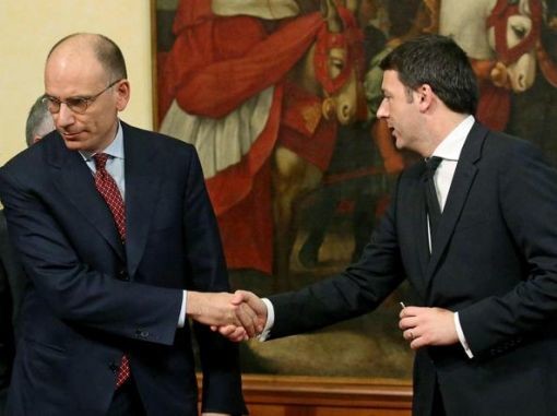 Enrico Letta (links) mit Matteo Renzi