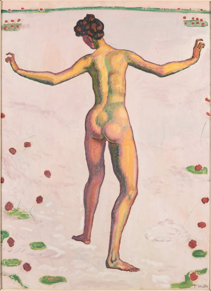 Ferdinand Hodler: Linienherrlichkeit, um 1909, Öl auf Leinwand, 121 auf 88 cm, Kunstmuseum St. Gallen

