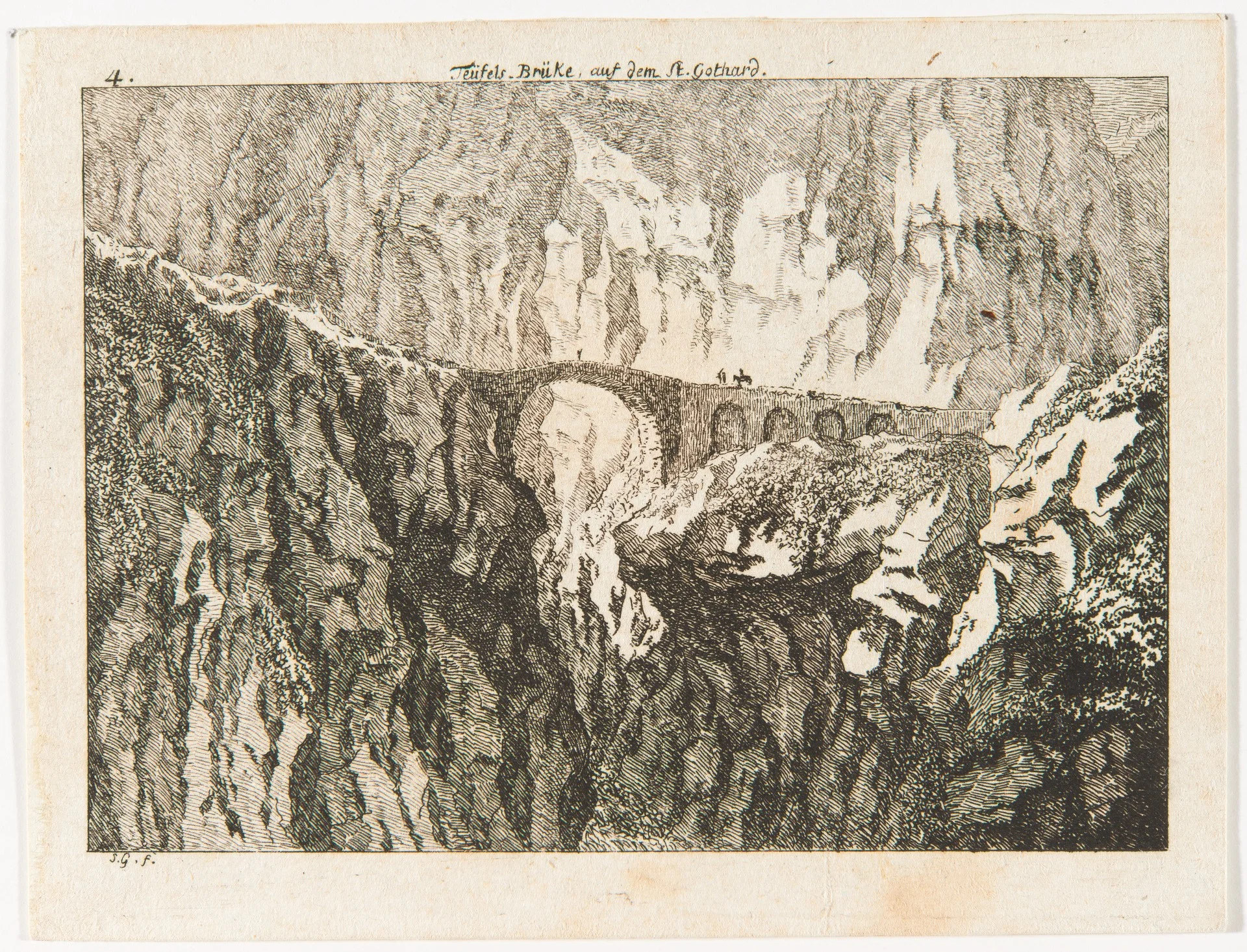 Die Teufelsbrücke von Salomon Gessner, 1781. Pflichtstoff jeder Primarschule ist die Sage, nach der es den Urnen nicht gelungen war, in der Schöllenen eine Brücke über die Reuss zu bauen. So wurde der Teufel gebeten, einen Übergang zu errichten. Der willigste sofort ein, unter der Bedingung, dass er die Seele des Ersten, der über die Brücke geht, behalten darf. Kurz danach stand das hölzerne Bauwerk und die schlauen Urnen schickten einen Geissbock über die Brücke. Der Teufel, wutentbrannt, wollte einen rie…