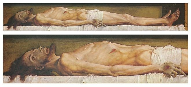 Hans Holbein, Toter Christus im Grab, Kunstmuseum Basel.