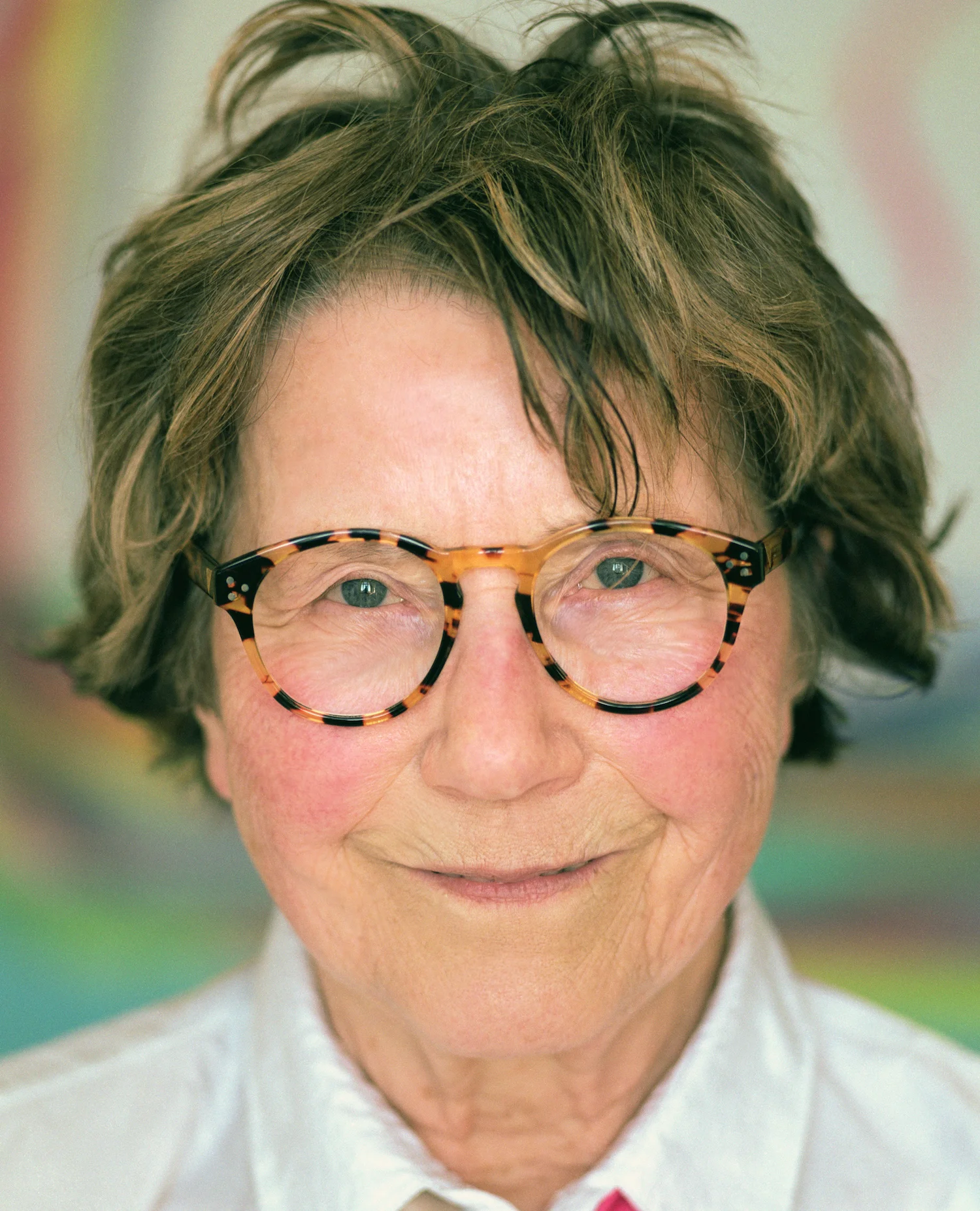 Maria Lassnig, fotografiert 2002 von Bettina Flittner