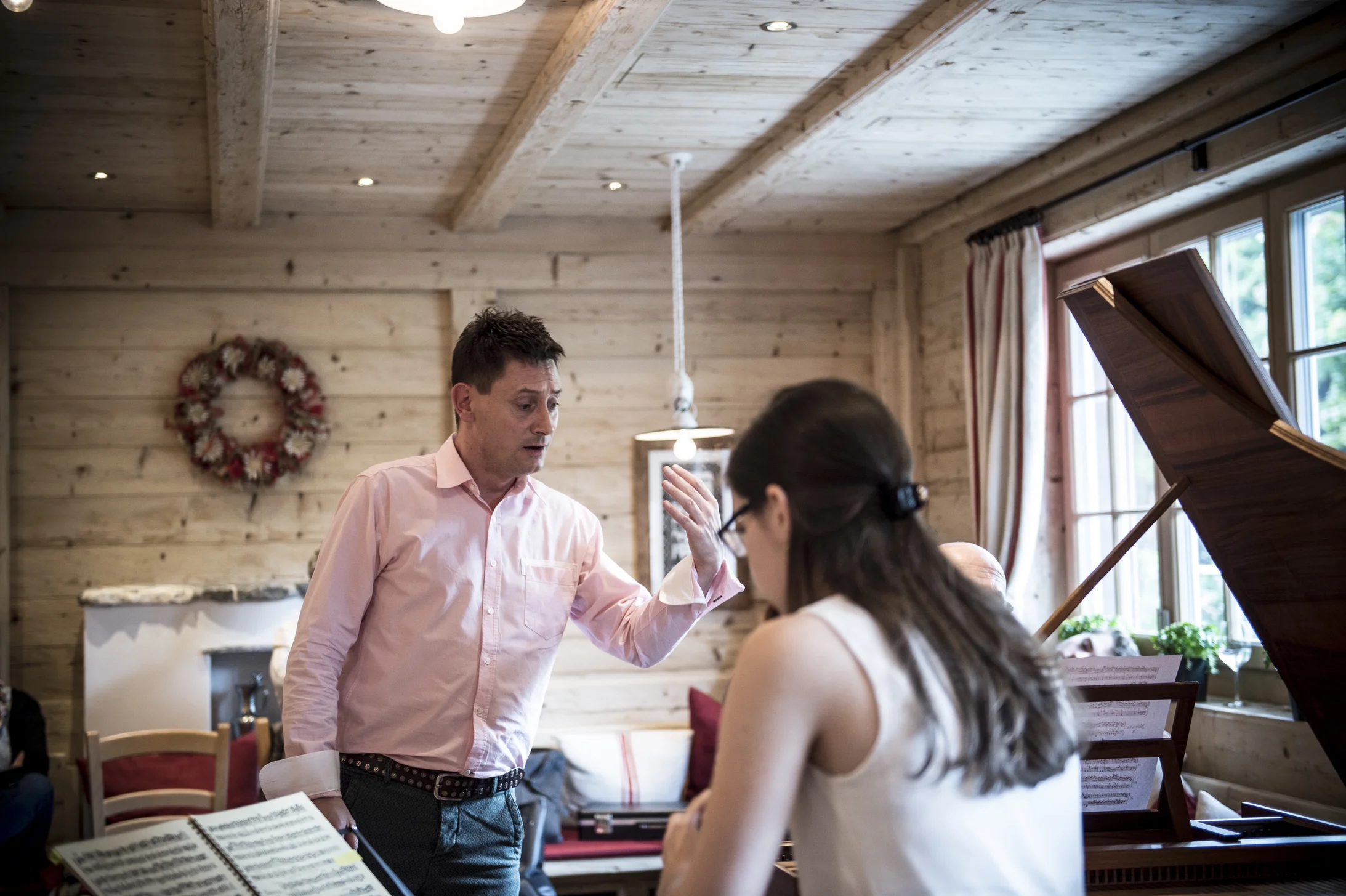 Maurice Steger beim Unterricht. © Raphaël Faux