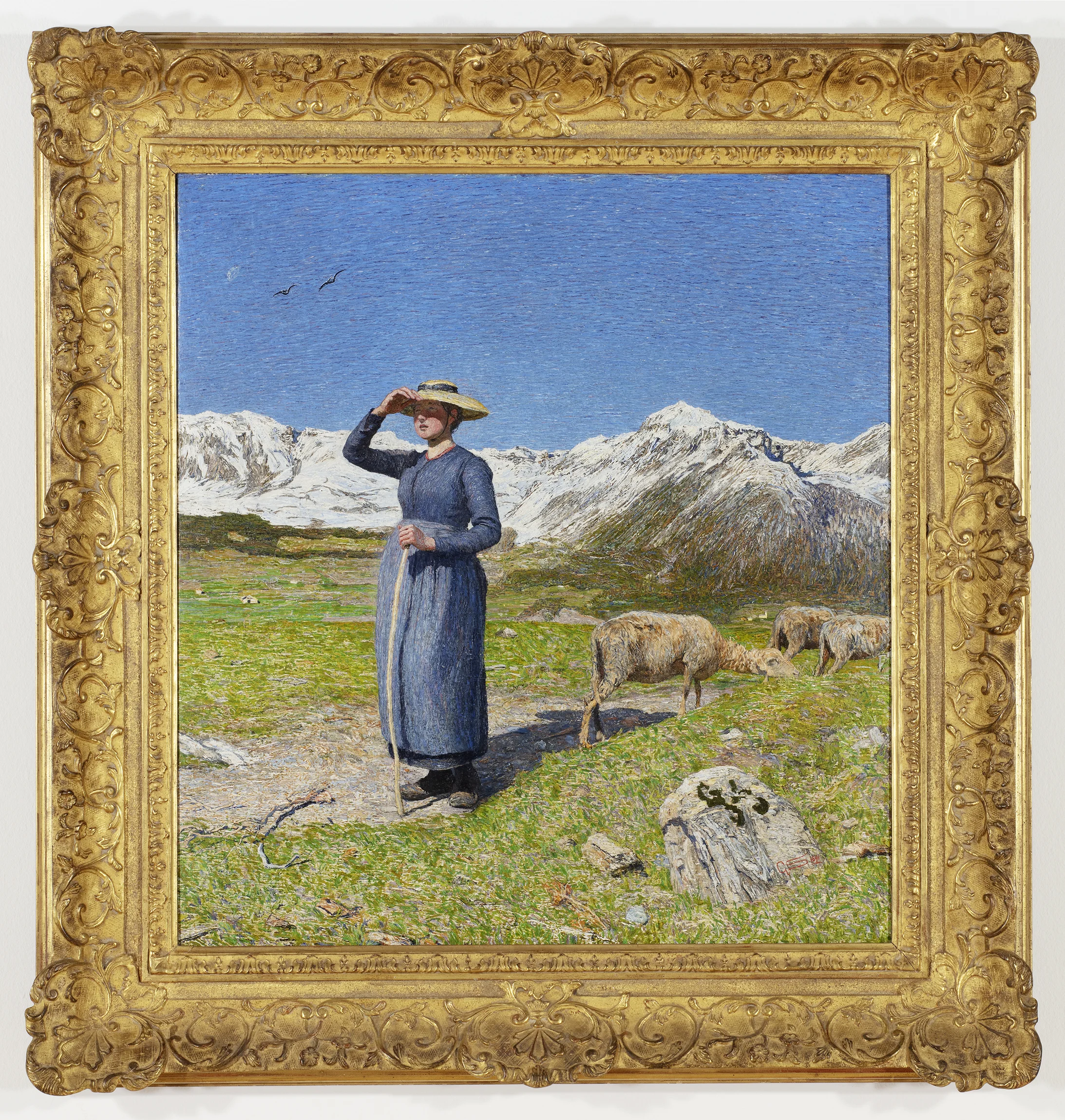 Giovanni Segantini, Mezzogiorno sulle alpi (Mittag in den Alpen), 1891, Öl auf Leinwand, Otto Fischbacher Giovanni Segantini Stiftung, Foto: Stefan Rohner 