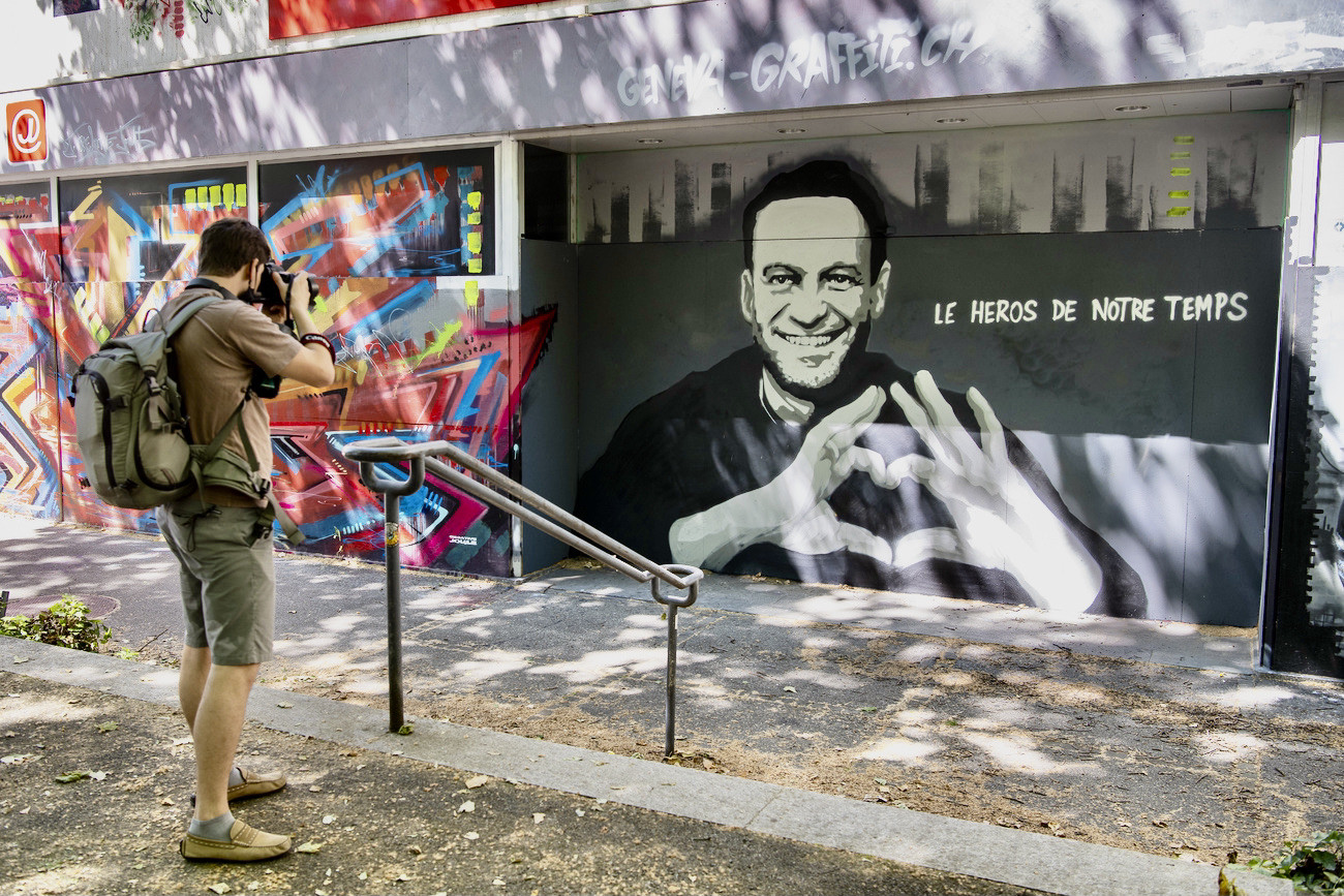 Graffito, Rue de Lyon, Genf (Foto: Keystone/Martial Trezzini)