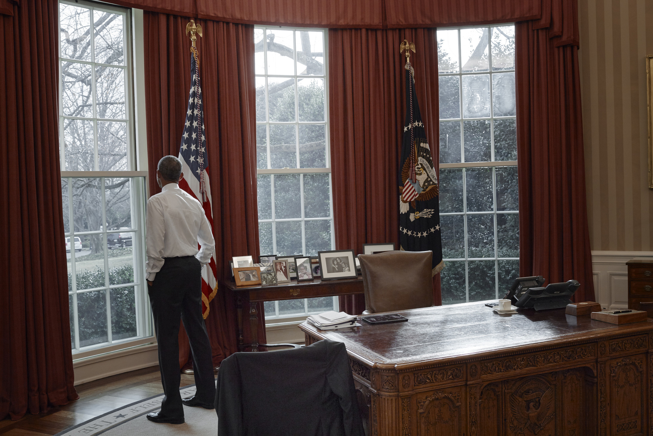 Präsident Barack Obama; Oval Office, Washington DC Januar  2017 © Annie Leibovitz/Trunk Archive / courtesy Schirmer/Mosel