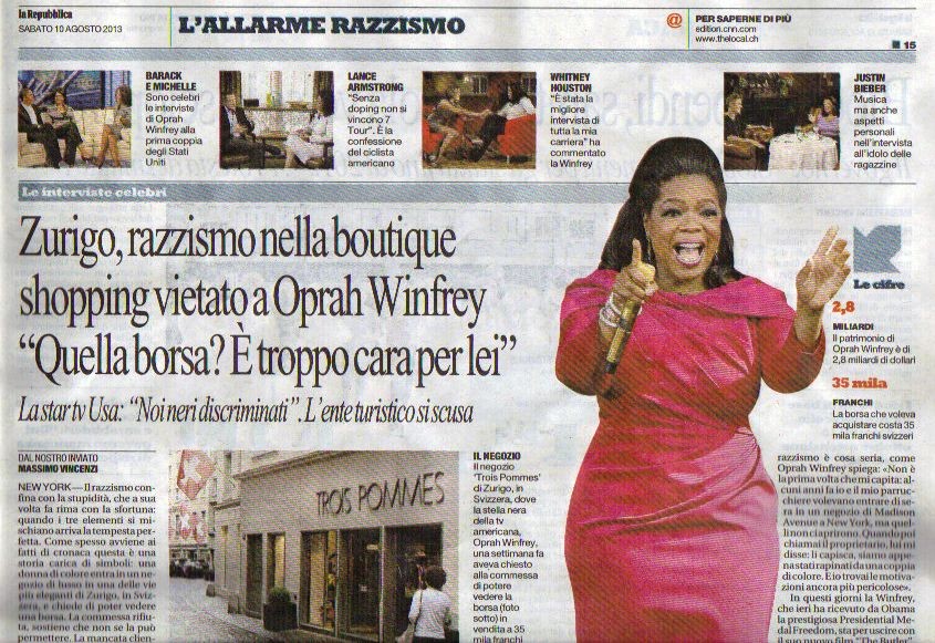"La Repubblica", 10. August 2013