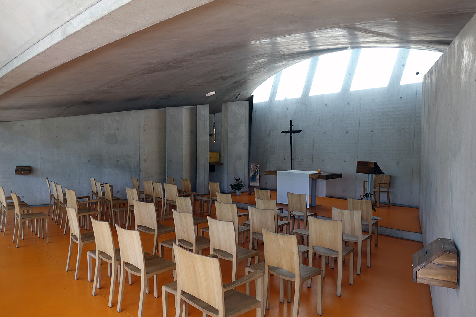 Oratorium von Renzo Piano in Ronchamp
