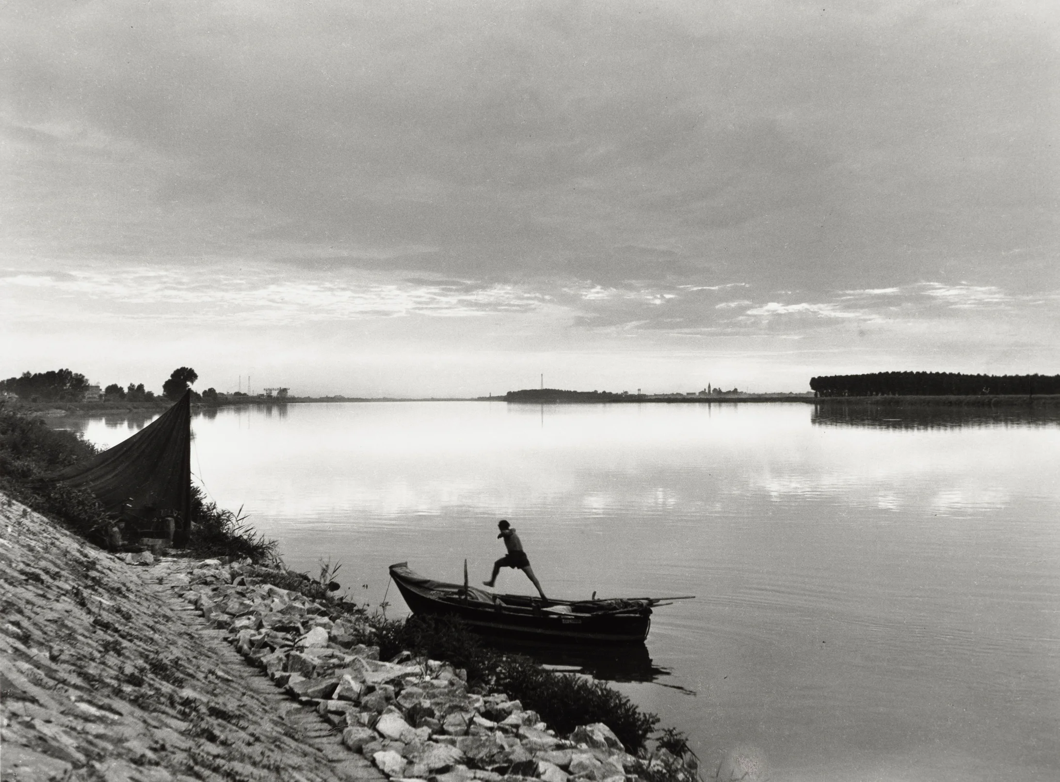 Pietro Donzelli, Der Po di Tolle, 1954, © Estate Pietro Donzelli, Frankfurt a.M., Courtesy DZ BANK Kunstsammlung