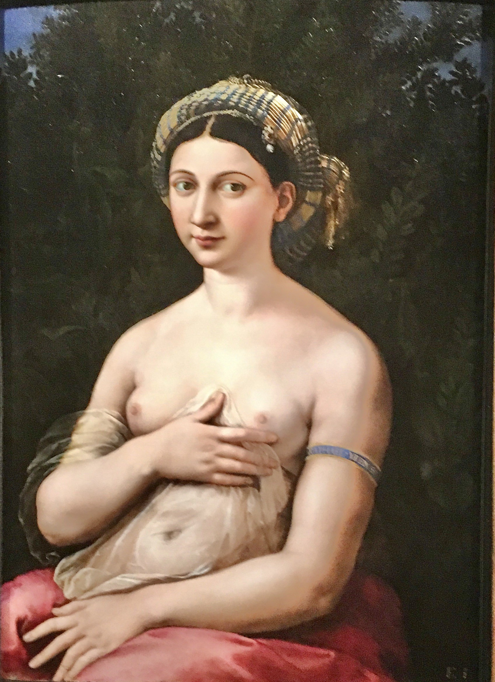 La Fornarina. 1518/19, Galleria d‘ Arte anticha, Palazzo Barberini, Rom