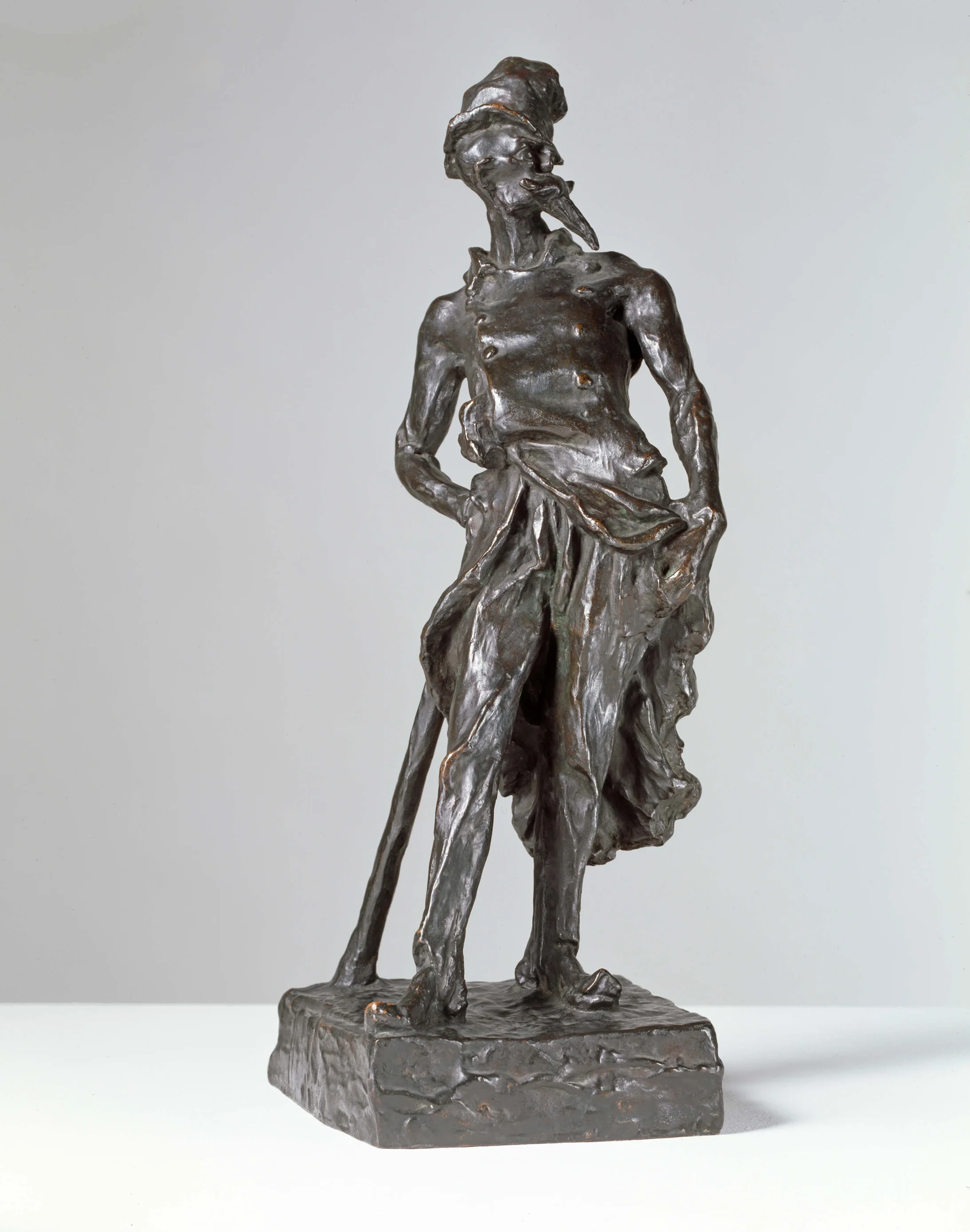 Honoré Daumier: Ratapoil, 1851 (um 1925), Bronze, 44 × 16,5 × 19 cm, Kunst Museum Winterthur