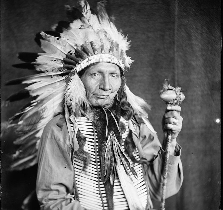 Der Sioux-Häuptling Red Horn Bull, einer der Teilnehmer an der Buffalo-Bill-Show (Foto: Library of Congress, Washington)