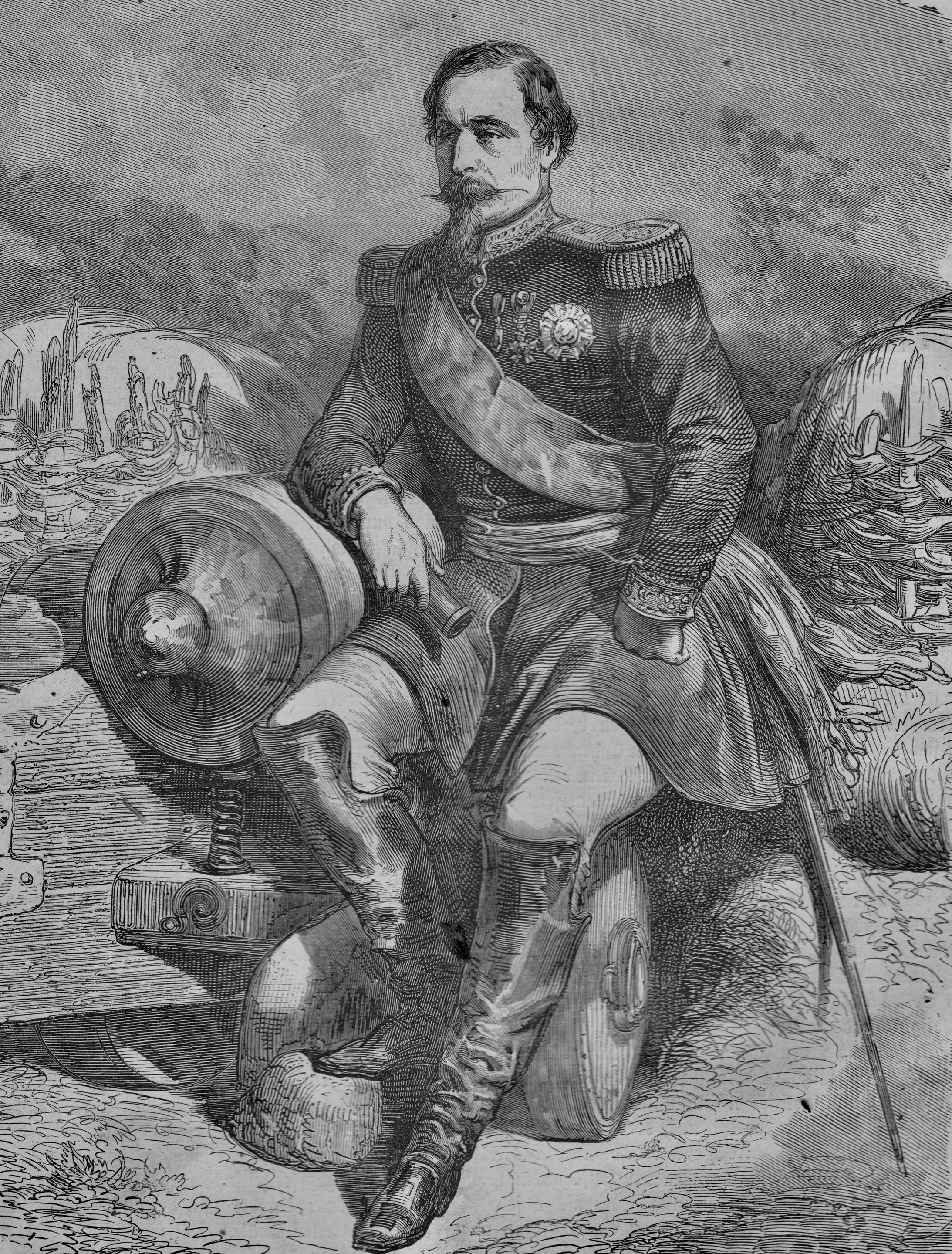 Napoleon III. Alle Bilder stammen (wenn nicht anders erwähnt) aus der deutschen „Illustrierte Geschichte des Krieges vom Jahre 1870 und 1871“ 1)