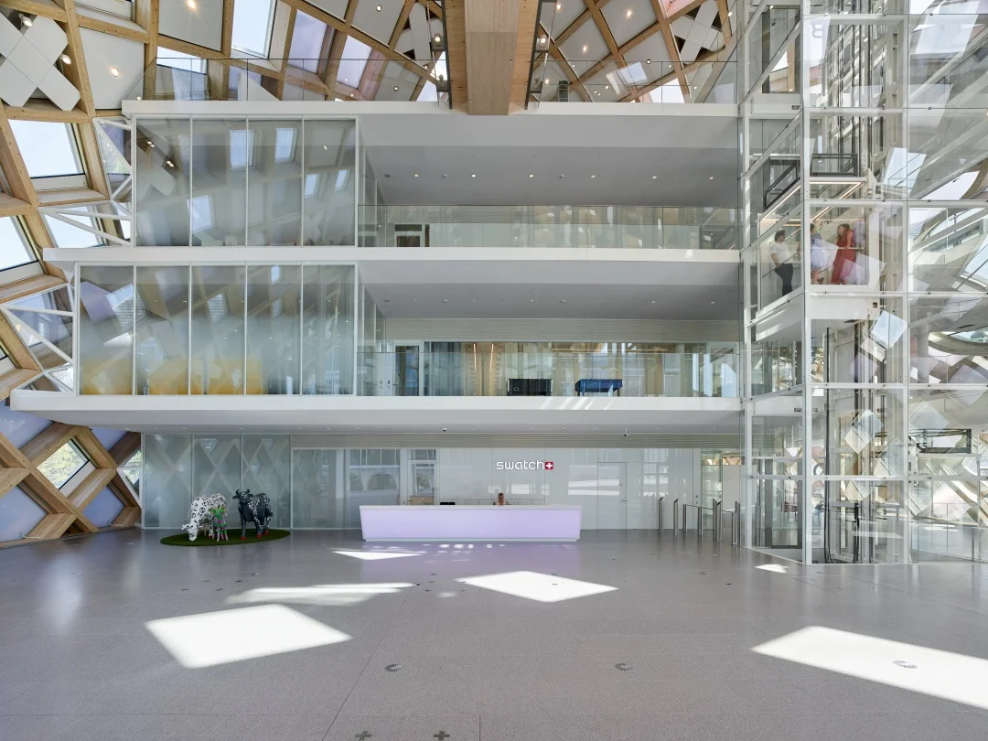 Swatch Headquarter in Biel, Foyer (Copyright by Swatch)