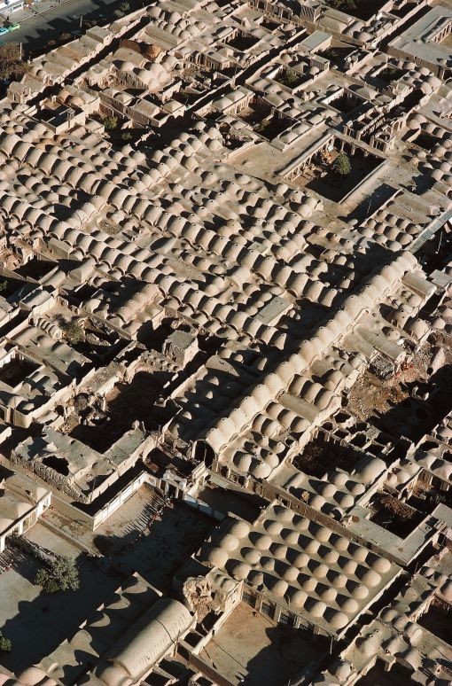 Stadtkern von Sirjan in Fars, Iran 1976