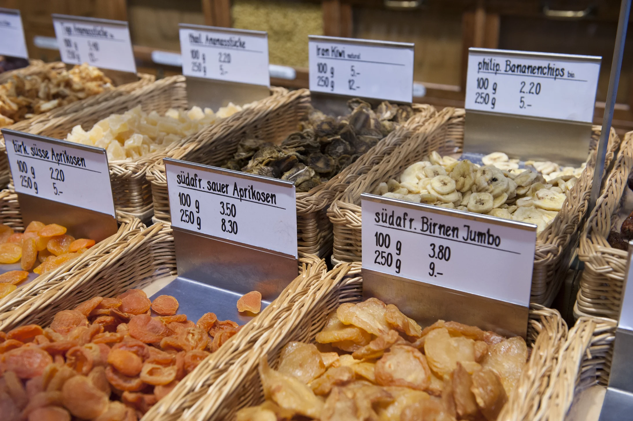 Sortiment Dörrfrüchte