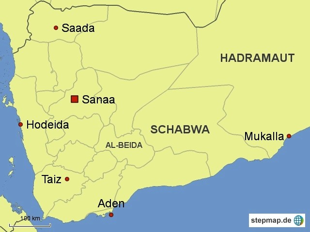 Jemen (Karte: Journal21.ch/stepmap.de)