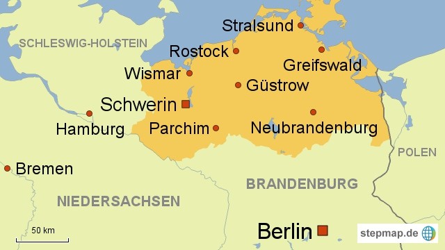 Mecklenburg-Vorpommern (Karte: Journal21.ch/stepmap.de)