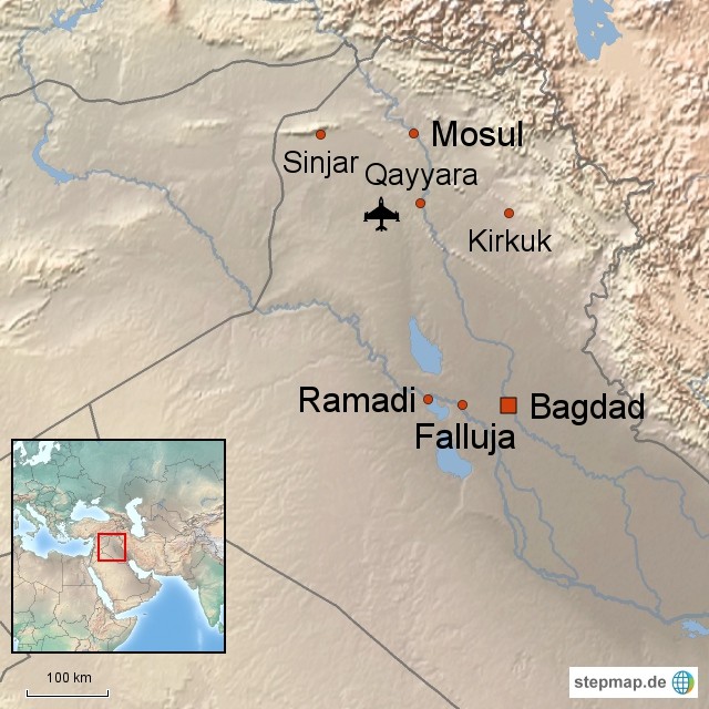 Irak (Karte: Journal21.ch/stepmap.de)