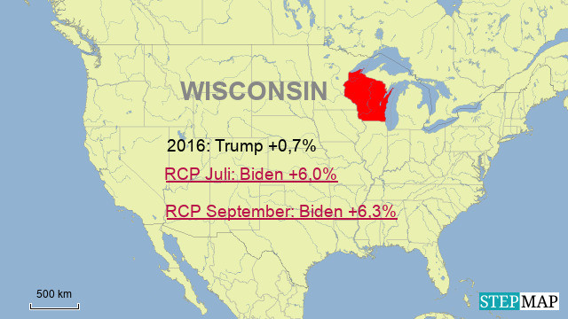 Wisconsin: 10 Wahlleute