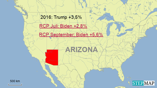 Arizona: 11 Wahlleute